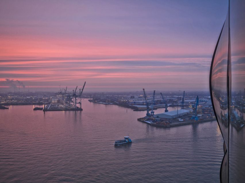 Hamburg: Elbphilharmonie Plaza, Highlights & Surroundings - Harbor Police Station, Mahatma-Gandhi-Brücke, and the Sandtorkai Flood Protection Bridge