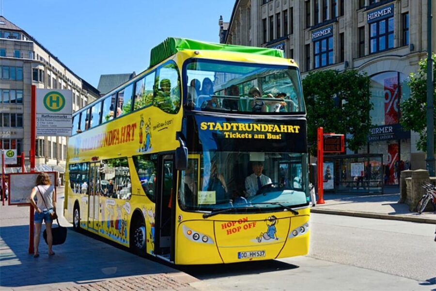 Hamburg: Hop-On Hop-Off Bus Tour Yellow Double Decker - Hop-on hop-off freedom on a yellow double-decker
