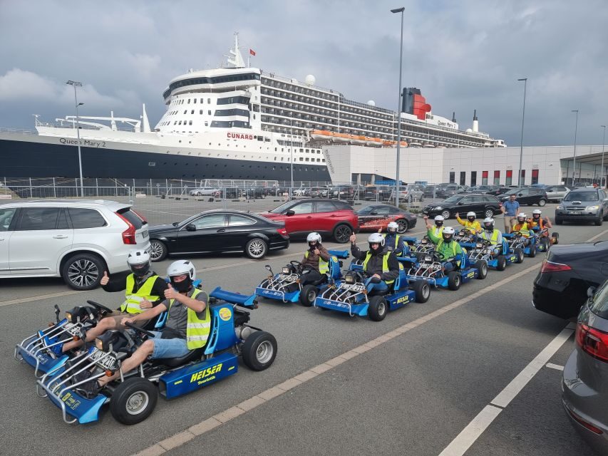 Hamburg: Panoramic Streetkart Tour - Elbuferstrasse and the Elbe dike: where you actually accelerate