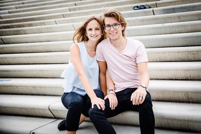 Private Romantic Urban & Street Photoshoot - Stop 5: Brooksbrücke for Couple Sunset Energy With Speicherstadt in View